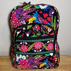 Vera Bradley Campus Backpack in Field Flowers NWT